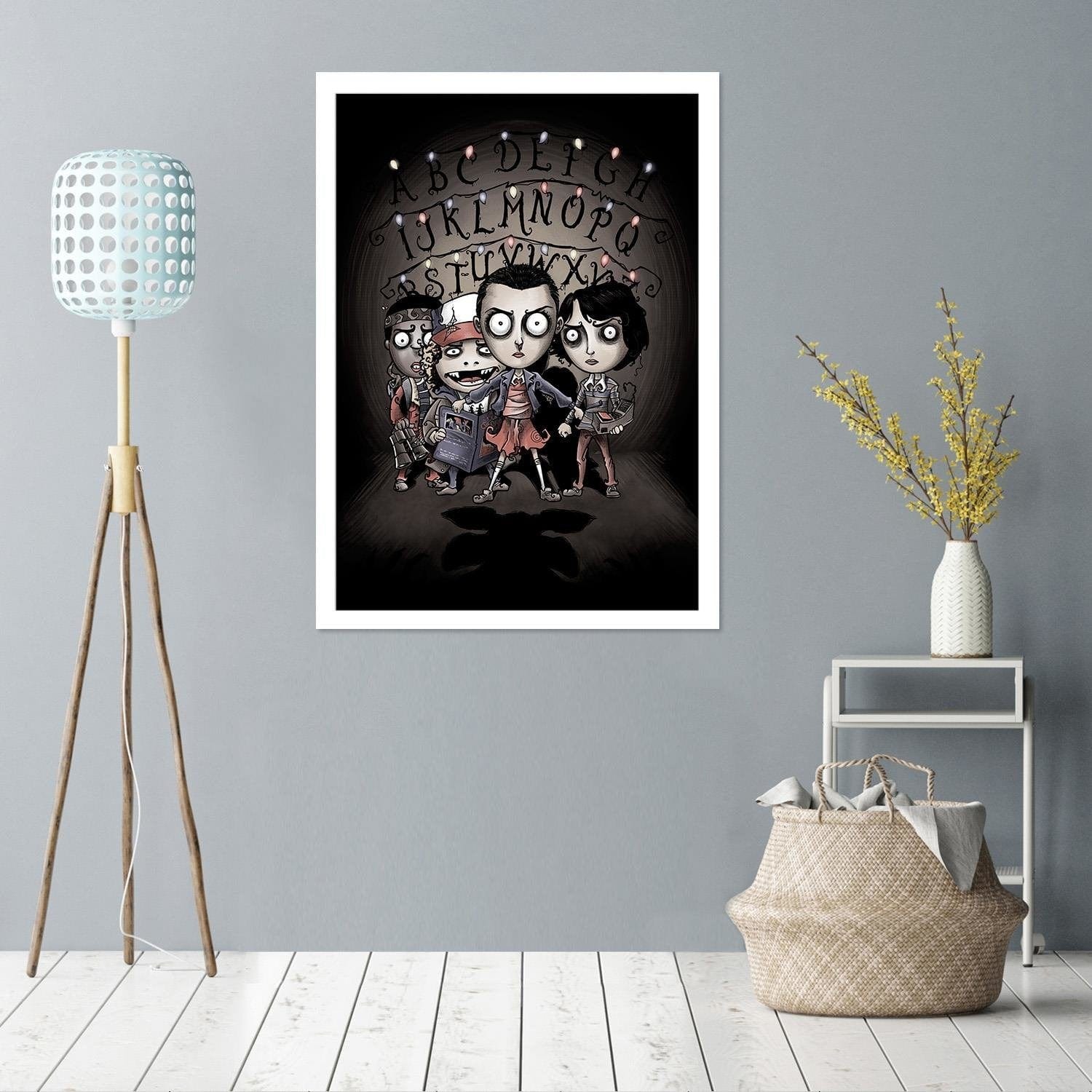 Glezna baltā rāmī - Monster Slayer Home Trends DECO