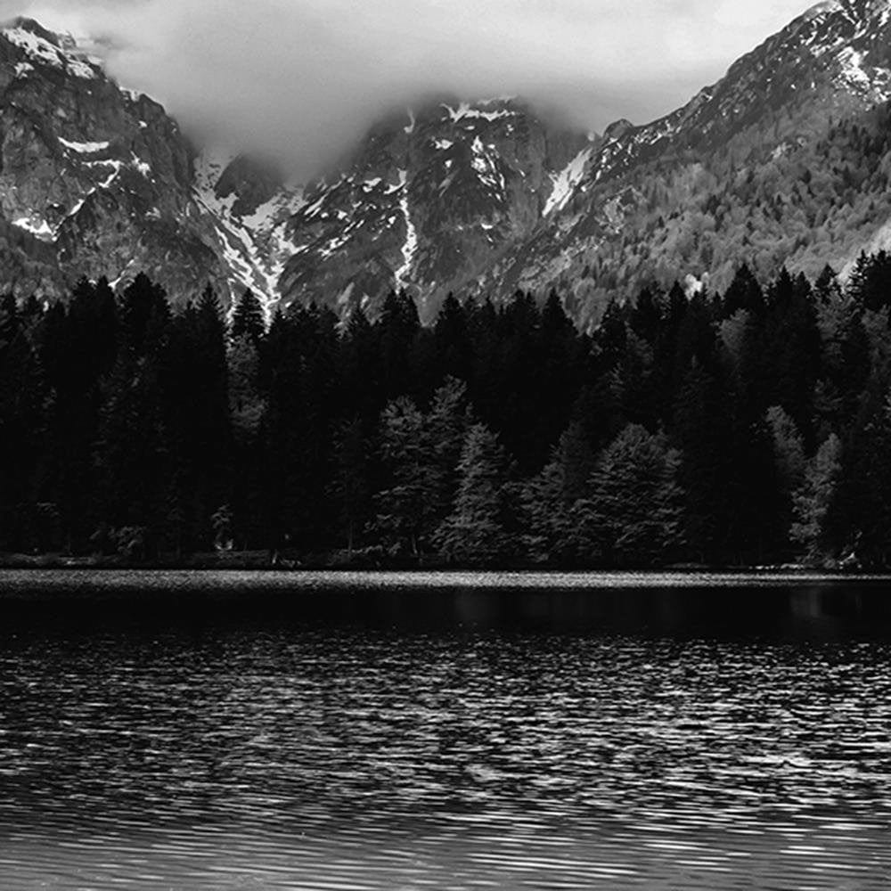 Glezna baltā rāmī - Mountain Lake 2 Home Trends DECO
