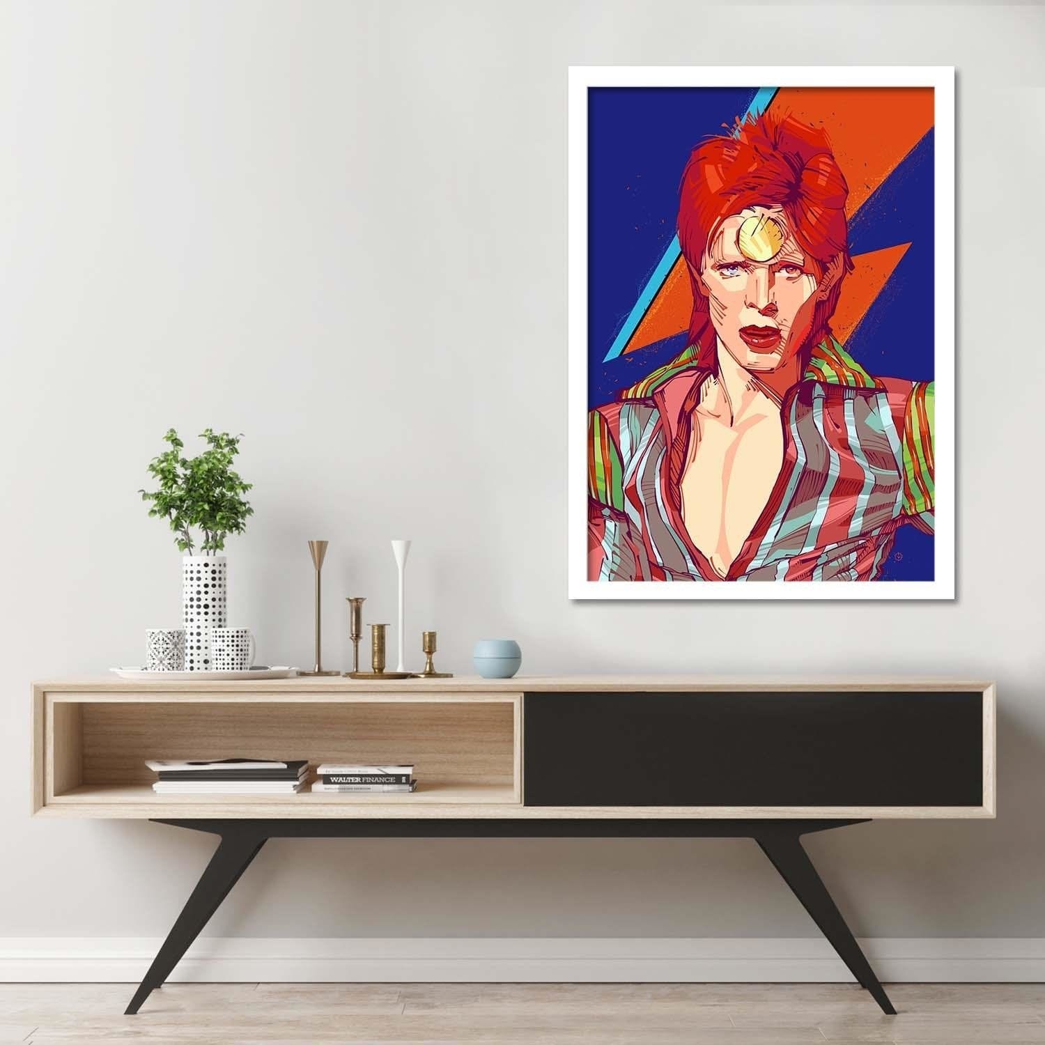 Glezna baltā rāmī - Music Legend Home Trends DECO