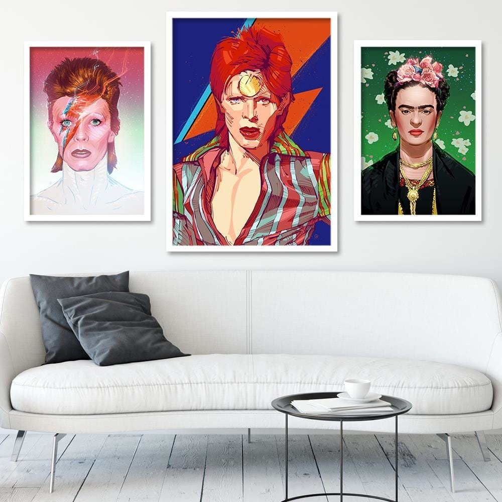 Glezna baltā rāmī - Music Legend Home Trends DECO