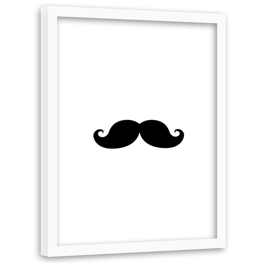 Glezna baltā rāmī - Mustache Home Trends DECO