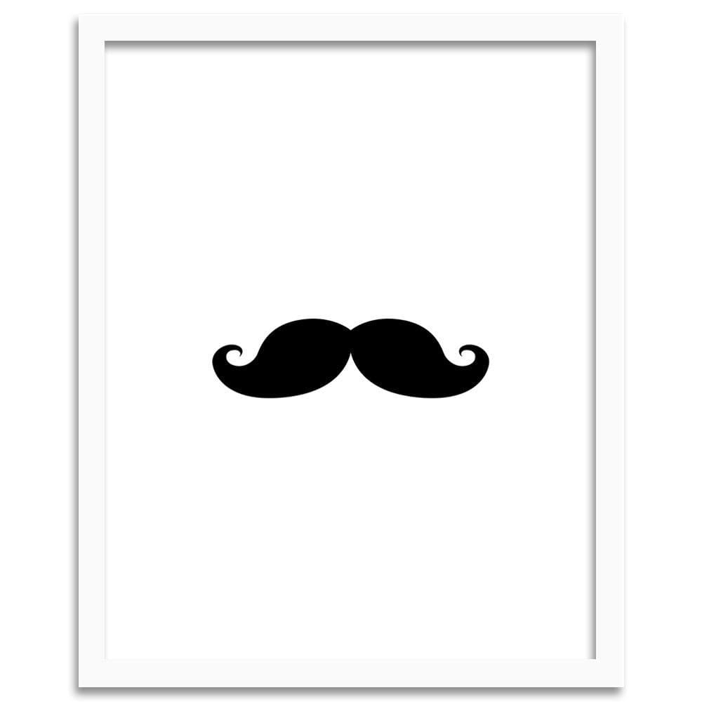 Glezna baltā rāmī - Mustache Home Trends DECO