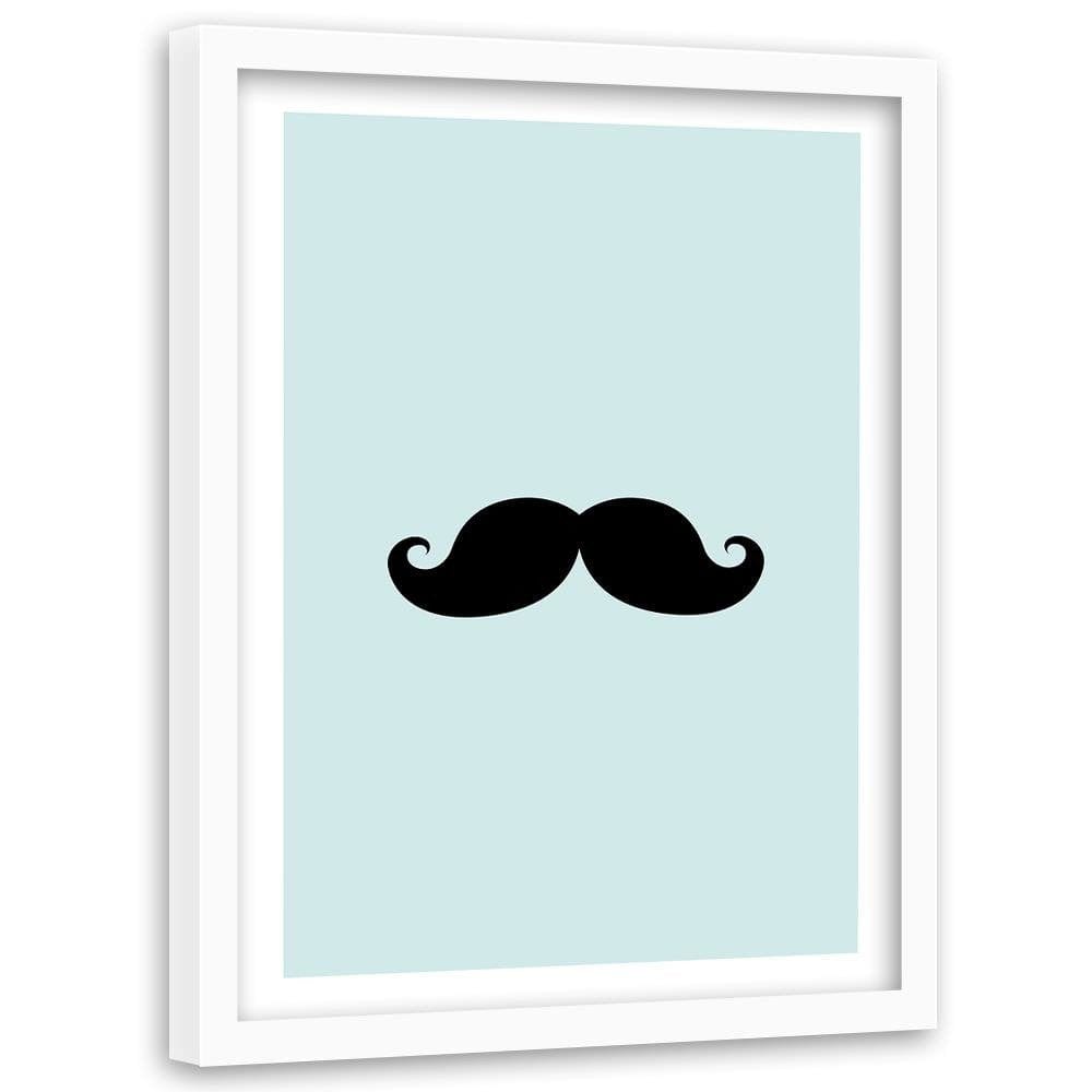 Glezna baltā rāmī - Mustache Home Trends DECO