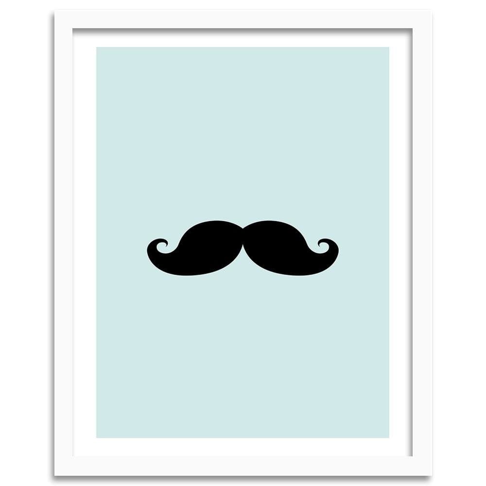 Glezna baltā rāmī - Mustache Home Trends DECO
