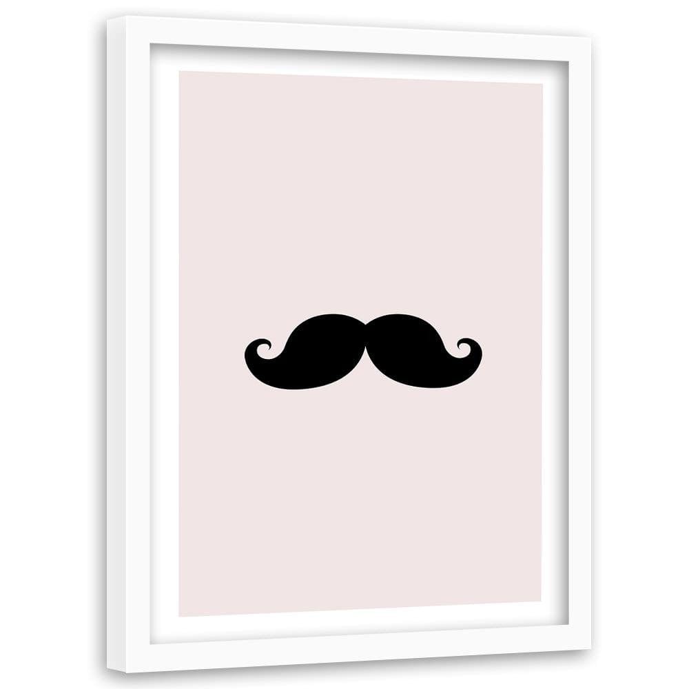 Glezna baltā rāmī - Mustache Home Trends DECO