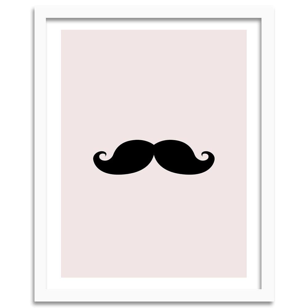 Glezna baltā rāmī - Mustache Home Trends DECO