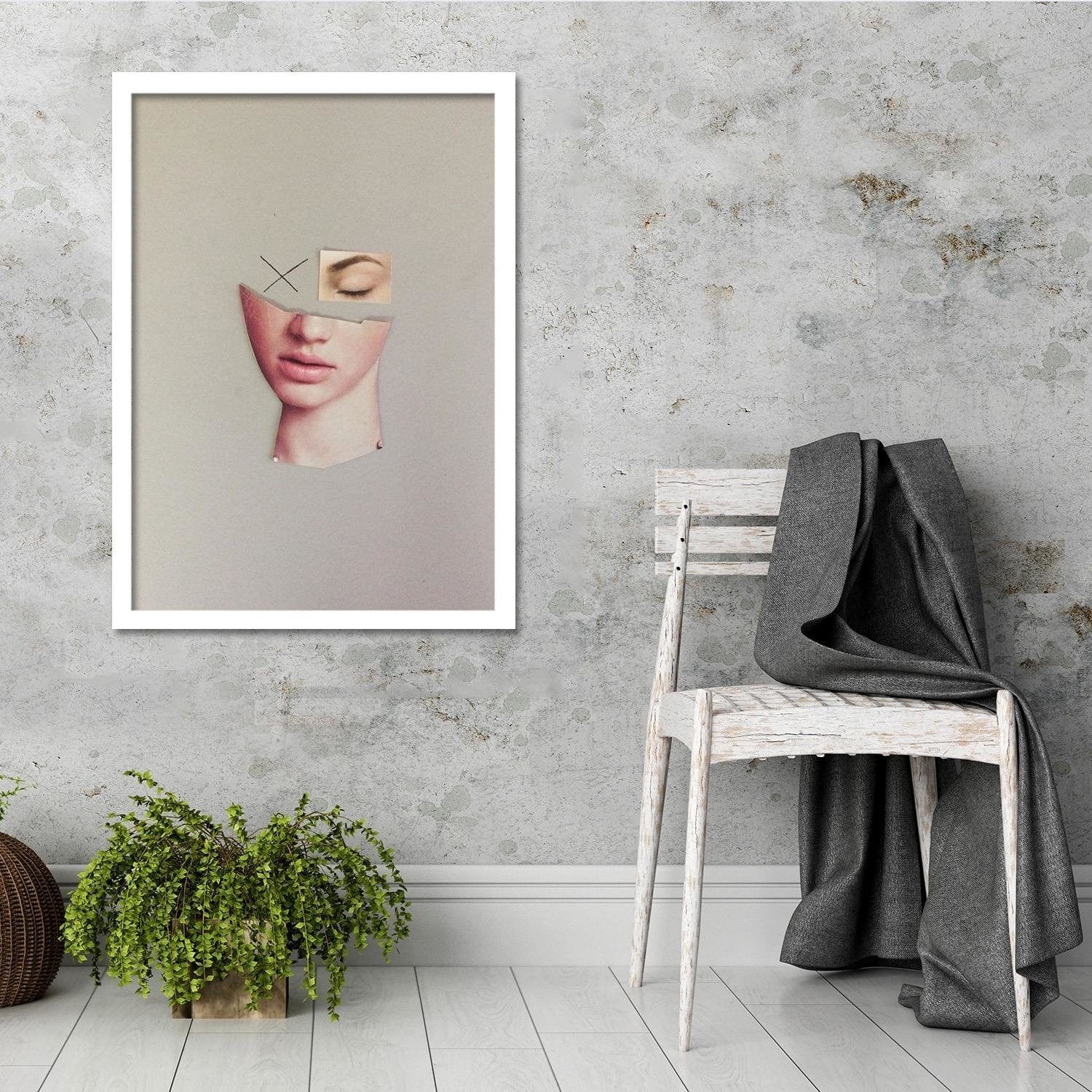 Glezna baltā rāmī - Natural Pure Beauty Home Trends DECO