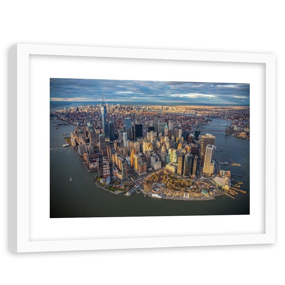 Glezna baltā rāmī - New York City Home Trends DECO