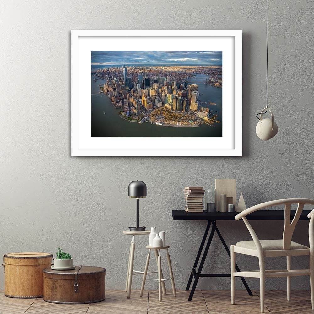 Glezna baltā rāmī - New York City Home Trends DECO