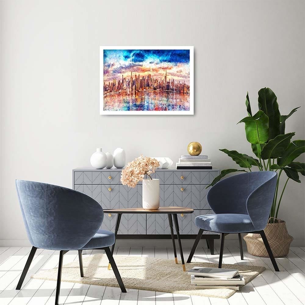 Glezna baltā rāmī - New York City Home Trends DECO