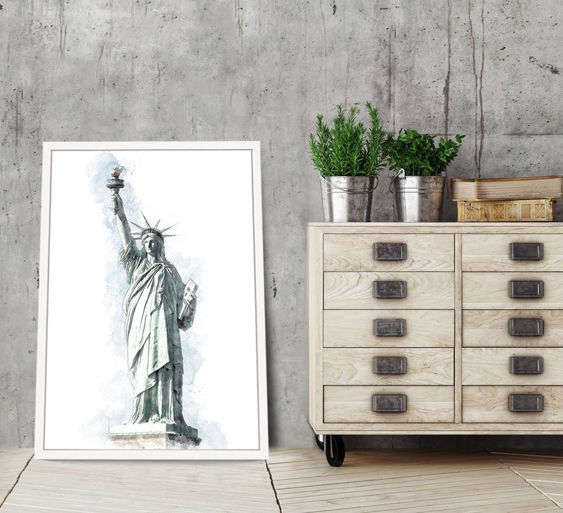 Glezna baltā rāmī - New York Grey Home Trends DECO