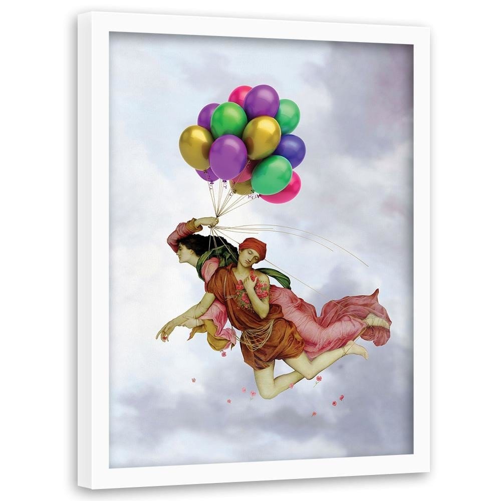 Glezna baltā rāmī - Night And Sleep Image Home Trends DECO
