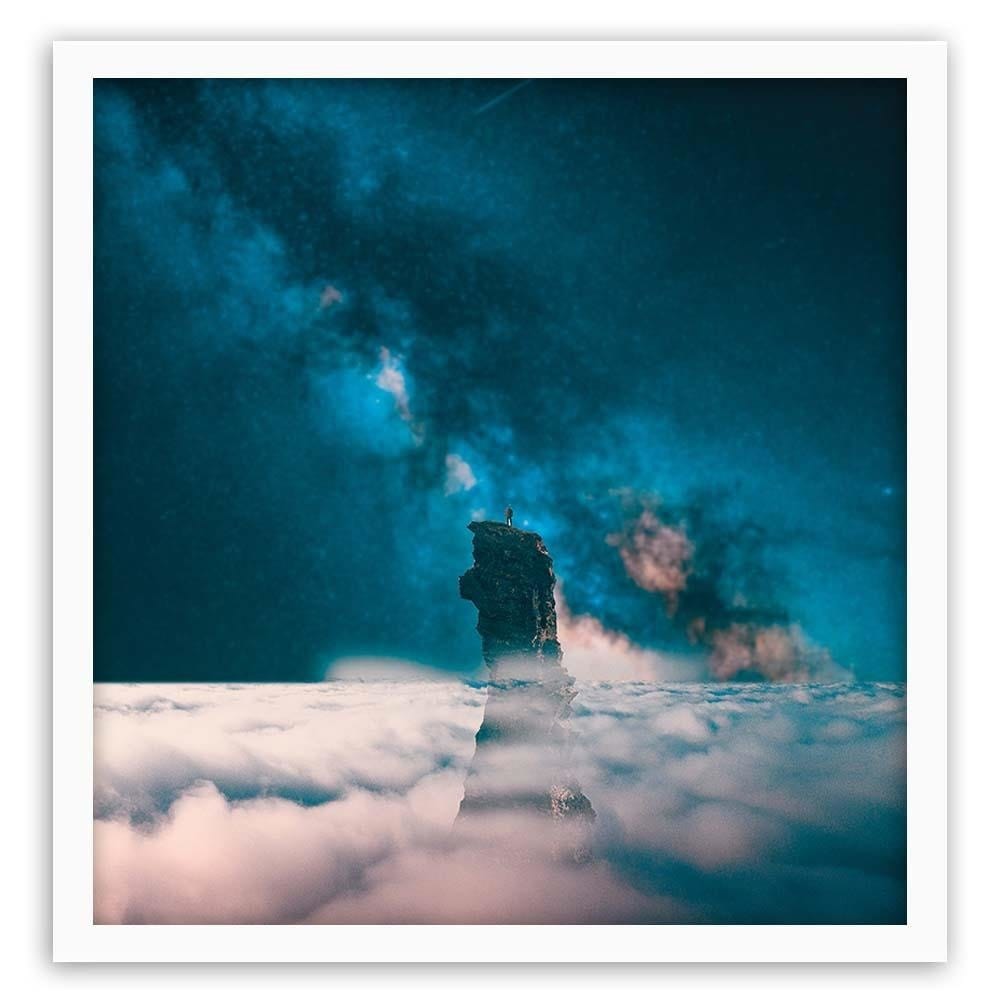 Glezna baltā rāmī - Night In The Clouds Home Trends DECO