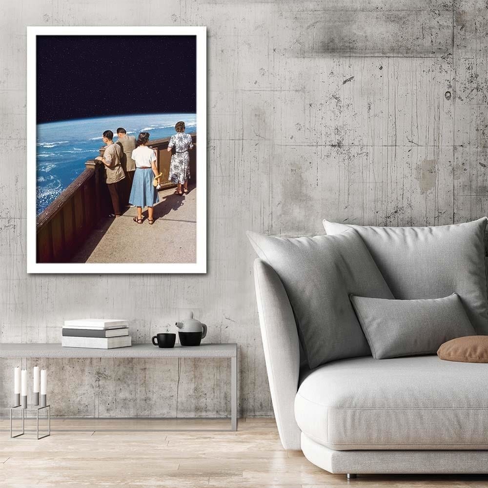 Glezna baltā rāmī - Observation Deck Home Trends DECO
