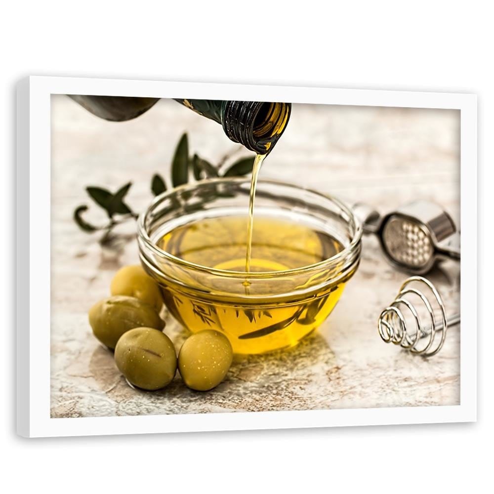 Glezna baltā rāmī - Oil And Herbs Home Trends DECO