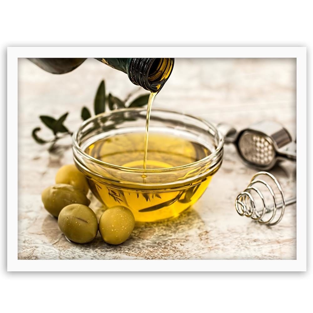 Glezna baltā rāmī - Oil And Herbs Home Trends DECO