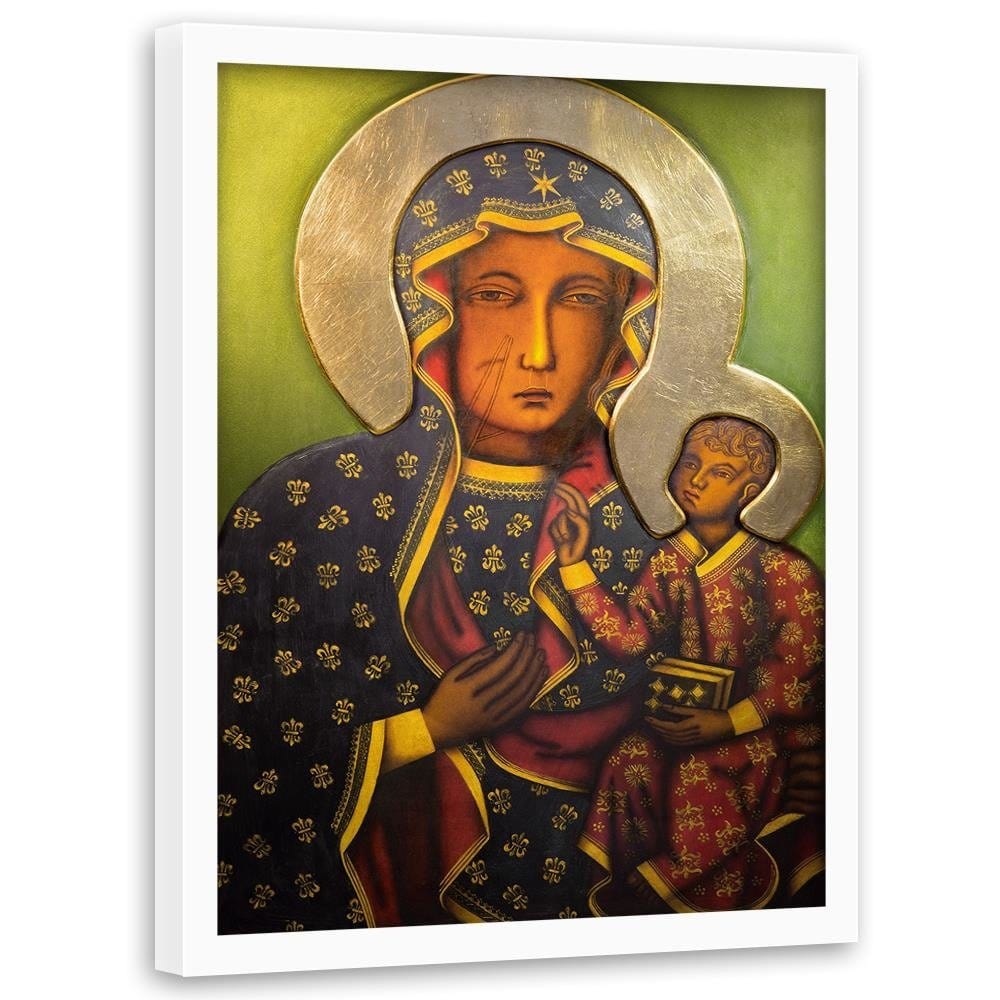 Glezna baltā rāmī - Our Lady Of Czestochowa Home Trends DECO