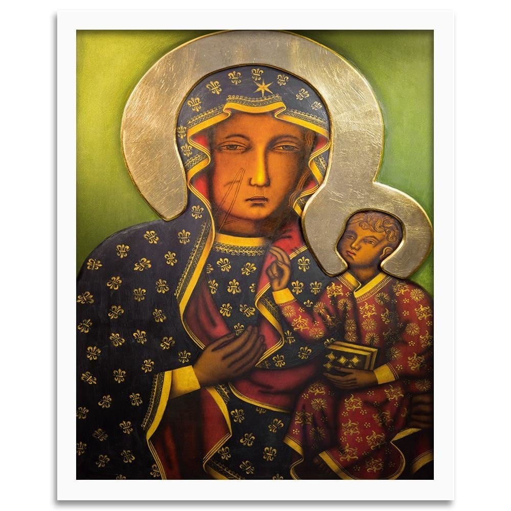 Glezna baltā rāmī - Our Lady Of Czestochowa Home Trends DECO