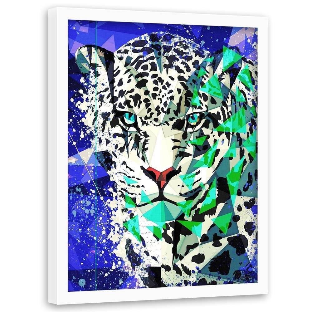 Glezna baltā rāmī - Painted Jaguar Home Trends DECO