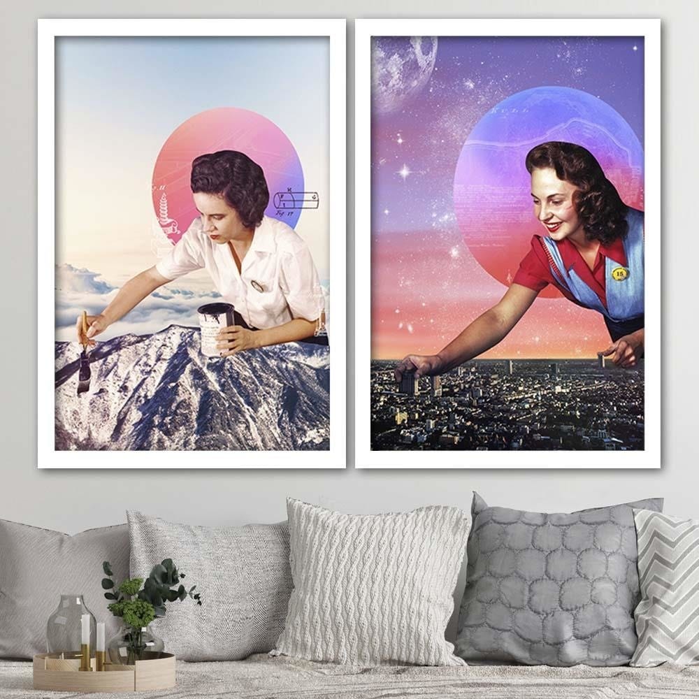 Glezna baltā rāmī - Painted Peaks Home Trends DECO