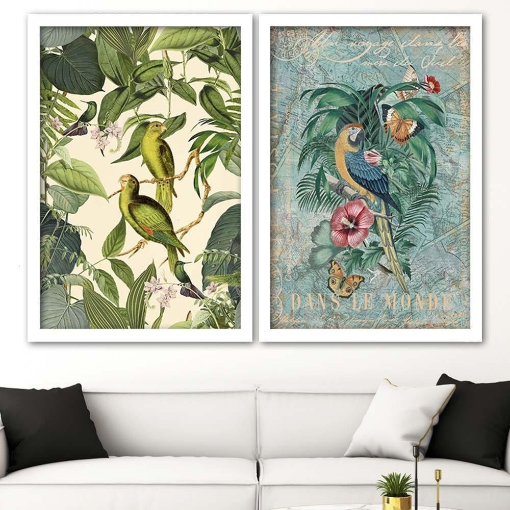 Glezna baltā rāmī - Paradise Climate Home Trends DECO