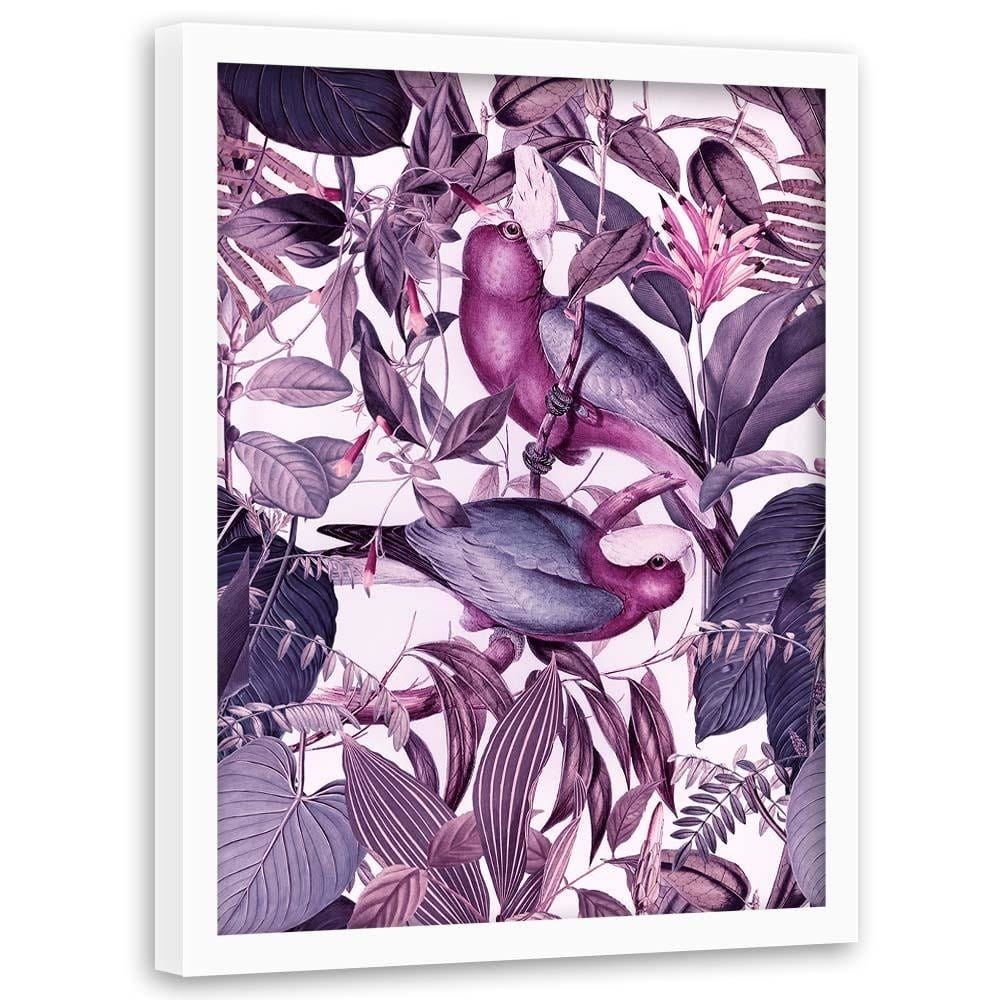 Glezna baltā rāmī - Parrots Home Trends DECO