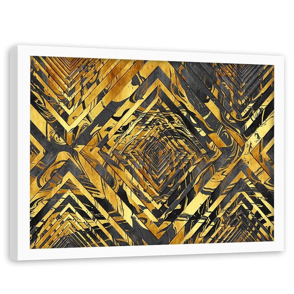 Glezna baltā rāmī - Patterned Abstraction Home Trends DECO