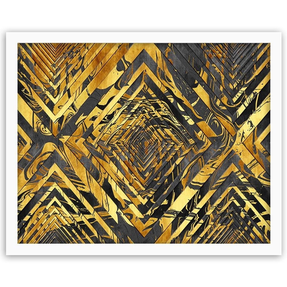 Glezna baltā rāmī - Patterned Abstraction Home Trends DECO