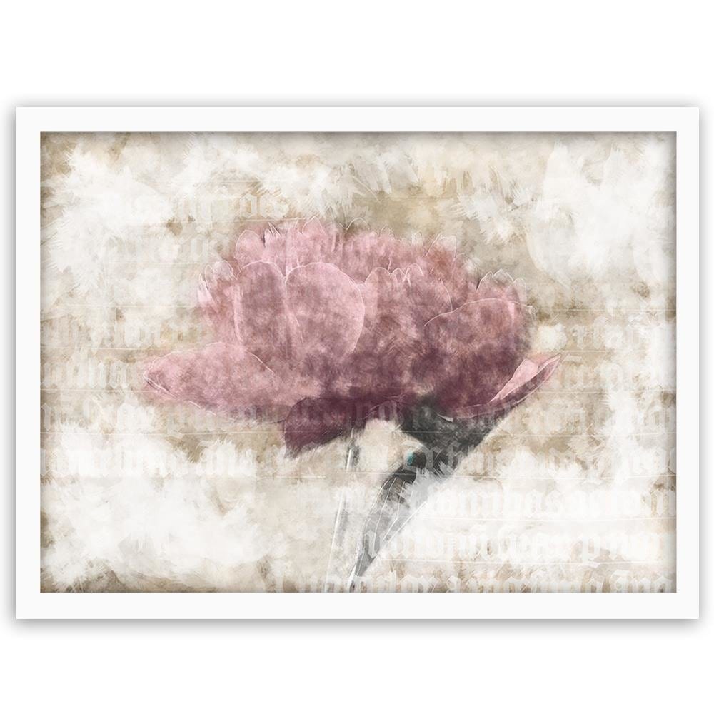 Glezna baltā rāmī - Pink Abstraction Home Trends DECO