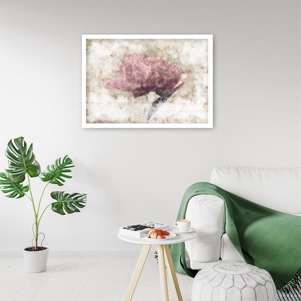 Glezna baltā rāmī - Pink Abstraction Home Trends DECO