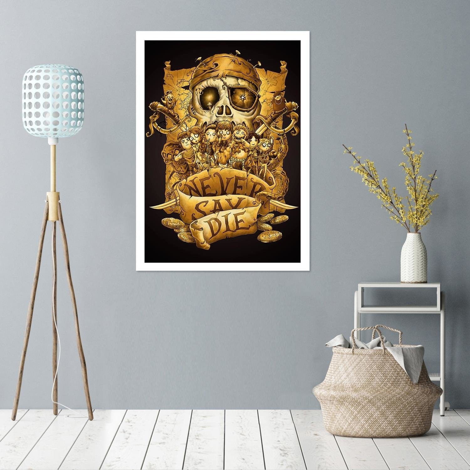 Glezna baltā rāmī - Pirate Cluster Home Trends DECO