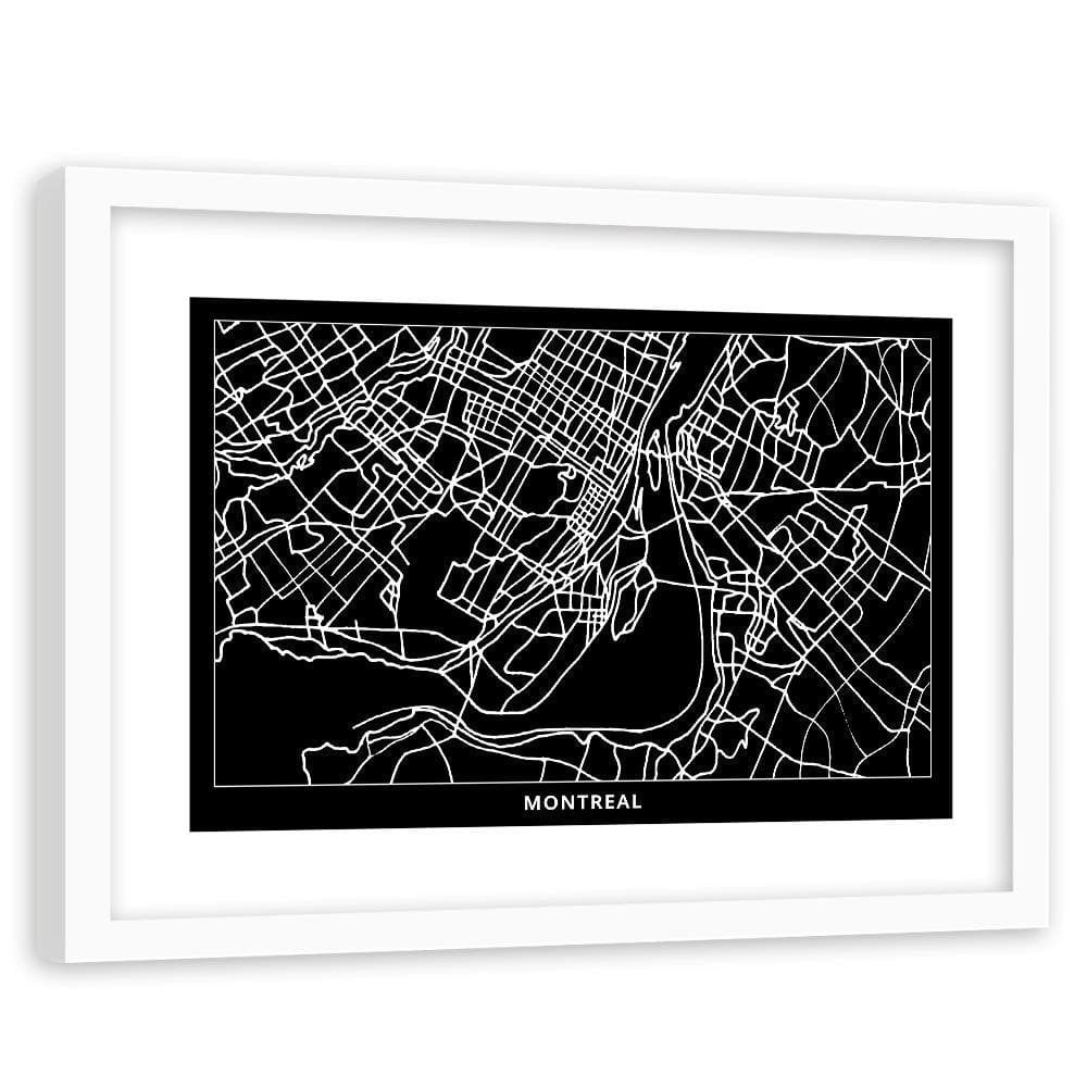 Glezna baltā rāmī - Plan Of Montreal Home Trends DECO