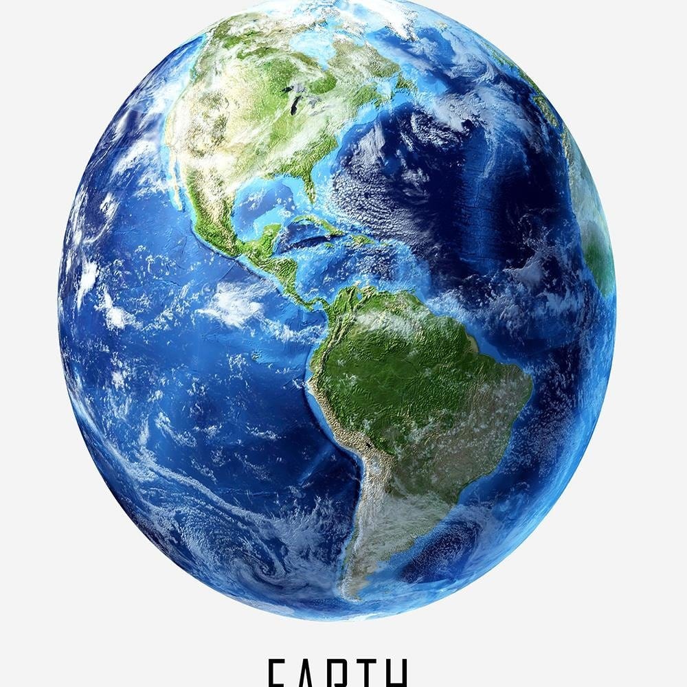 Glezna baltā rāmī - Planet Earth Home Trends DECO