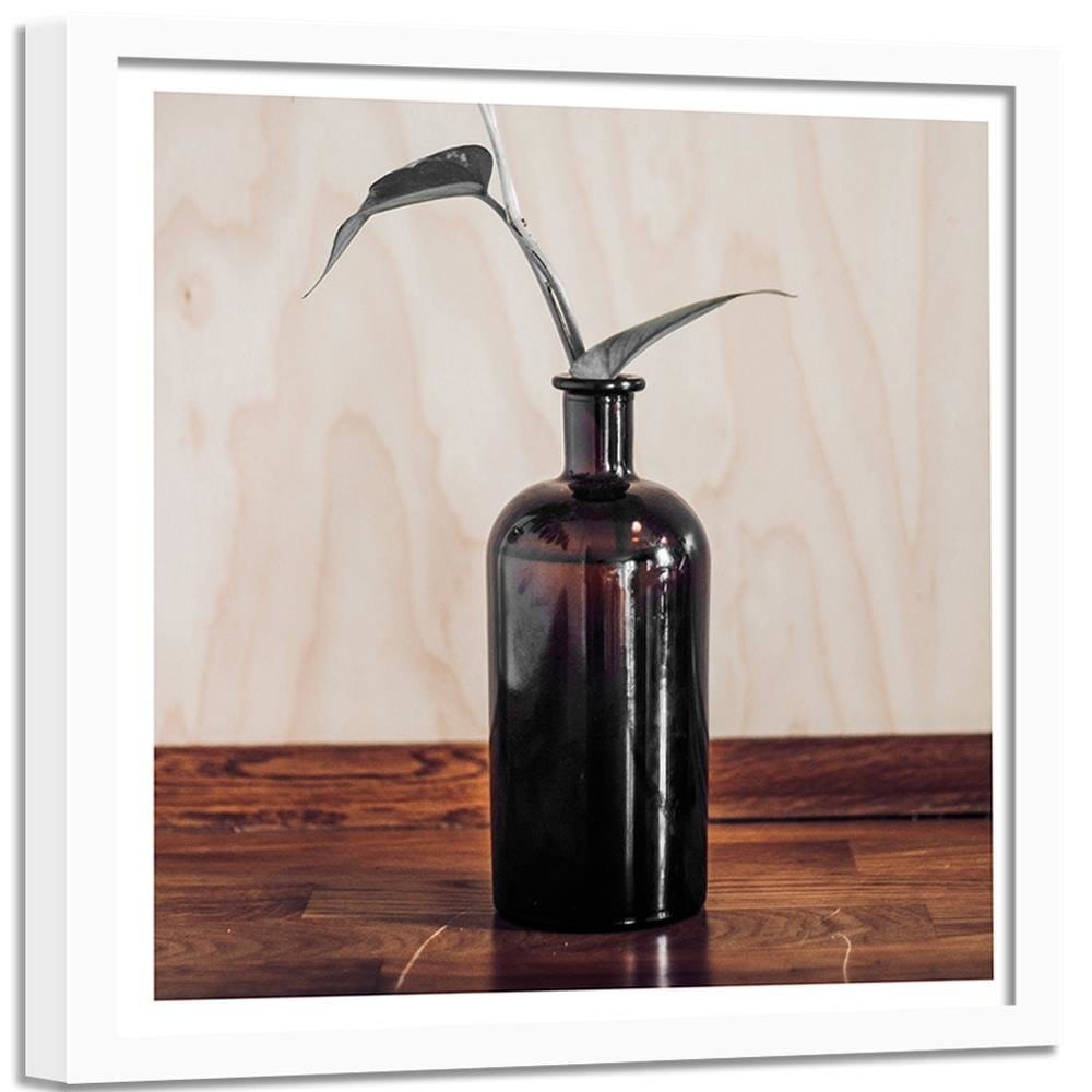 Glezna baltā rāmī - Plant In A Bottle Home Trends DECO