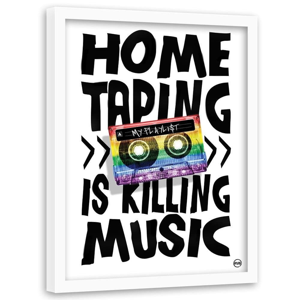 Glezna baltā rāmī - Pop Art Home Trends DECO