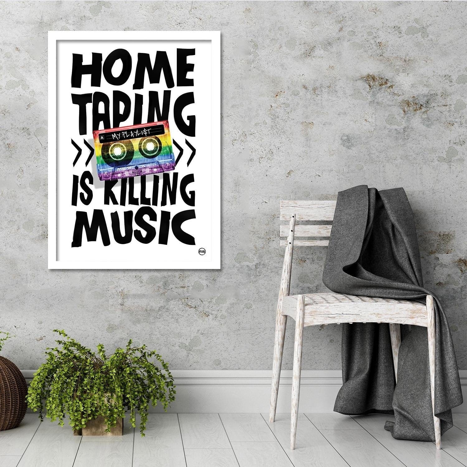 Glezna baltā rāmī - Pop Art Home Trends DECO