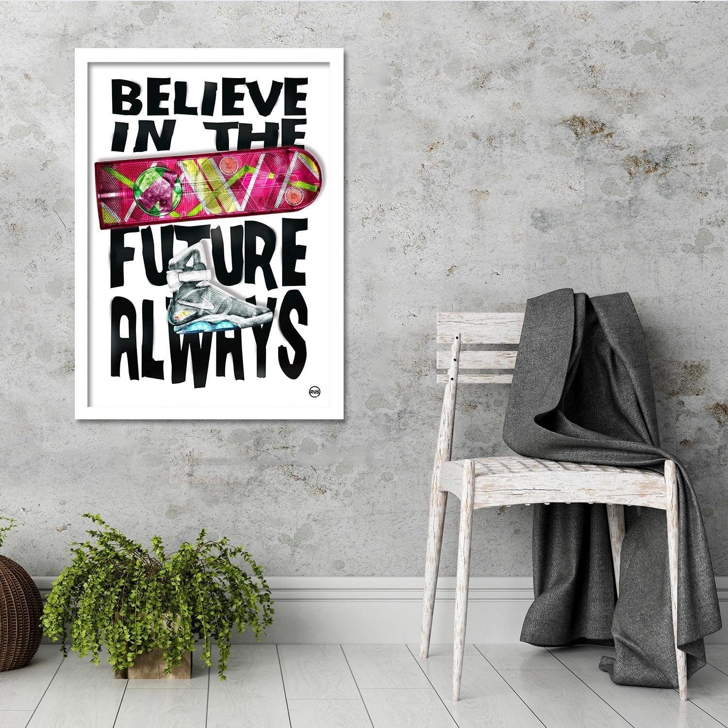 Glezna baltā rāmī - Pop Culture Home Trends DECO