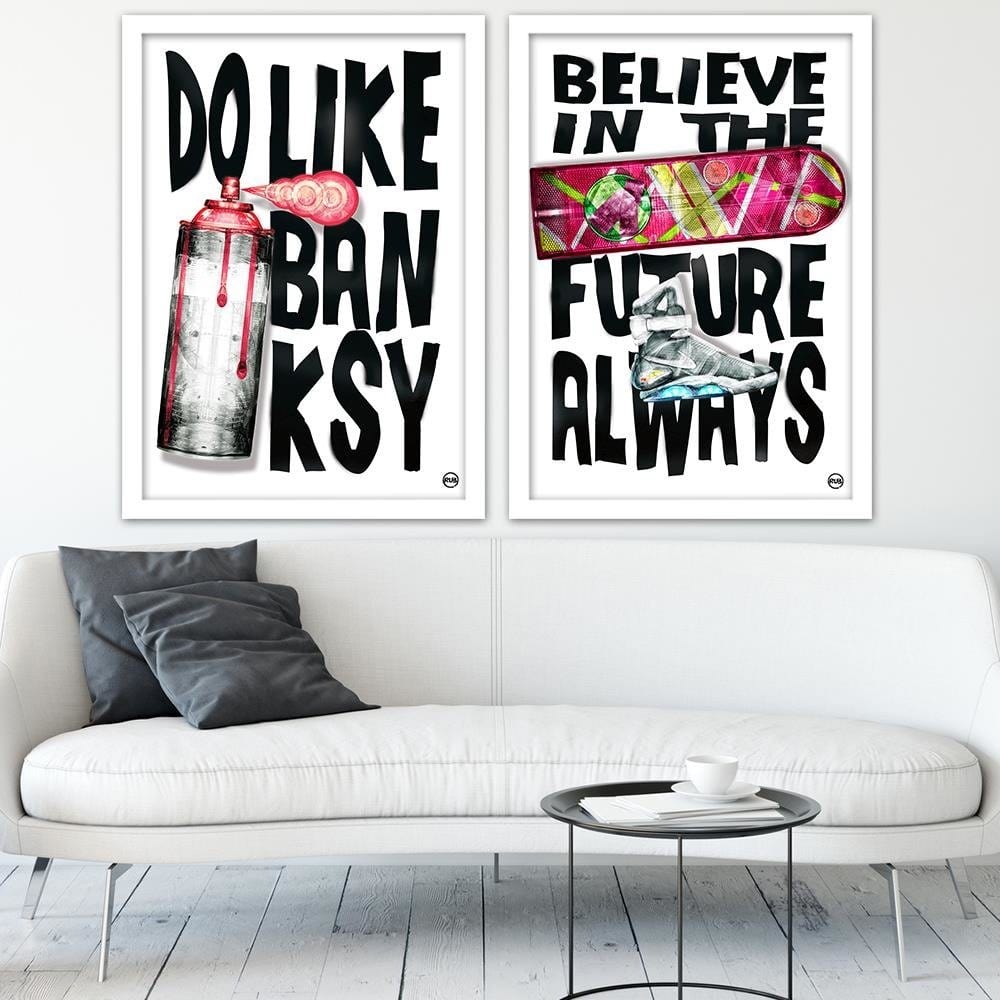 Glezna baltā rāmī - Pop Culture Image Black And White Home Trends DECO