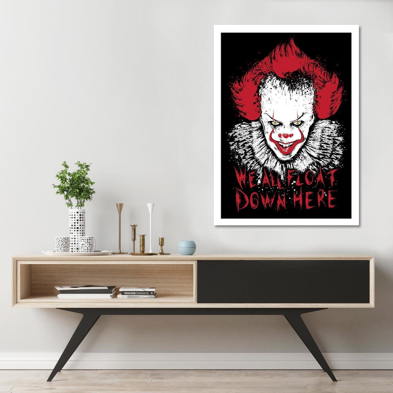 Glezna baltā rāmī - Pop Culture Red Home Trends DECO