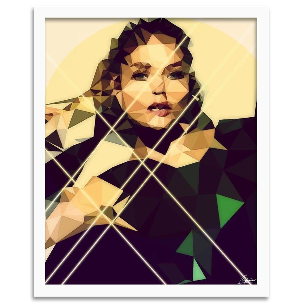 Glezna baltā rāmī - Portrait Of A Woman Home Trends DECO