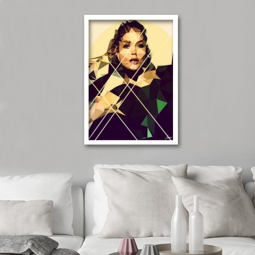 Glezna baltā rāmī - Portrait Of A Woman Home Trends DECO