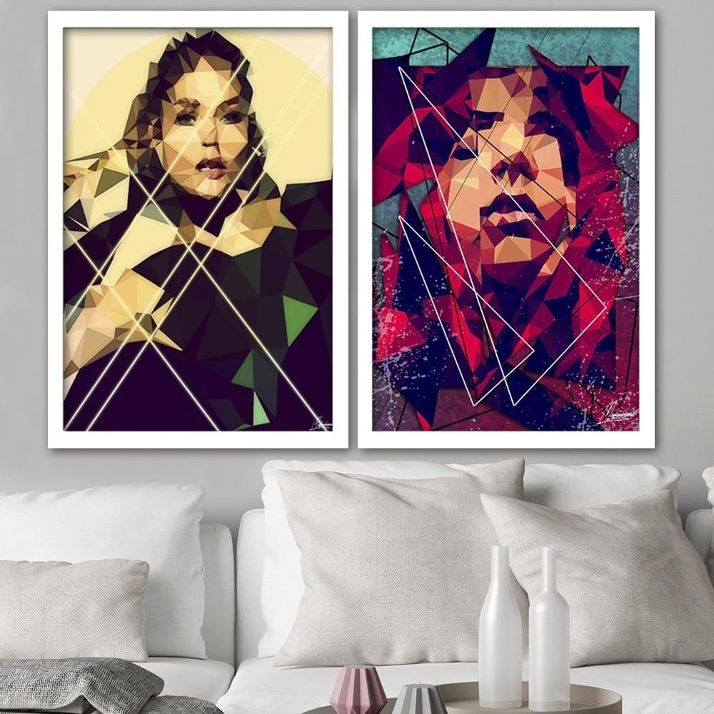 Glezna baltā rāmī - Portrait Of A Woman Home Trends DECO