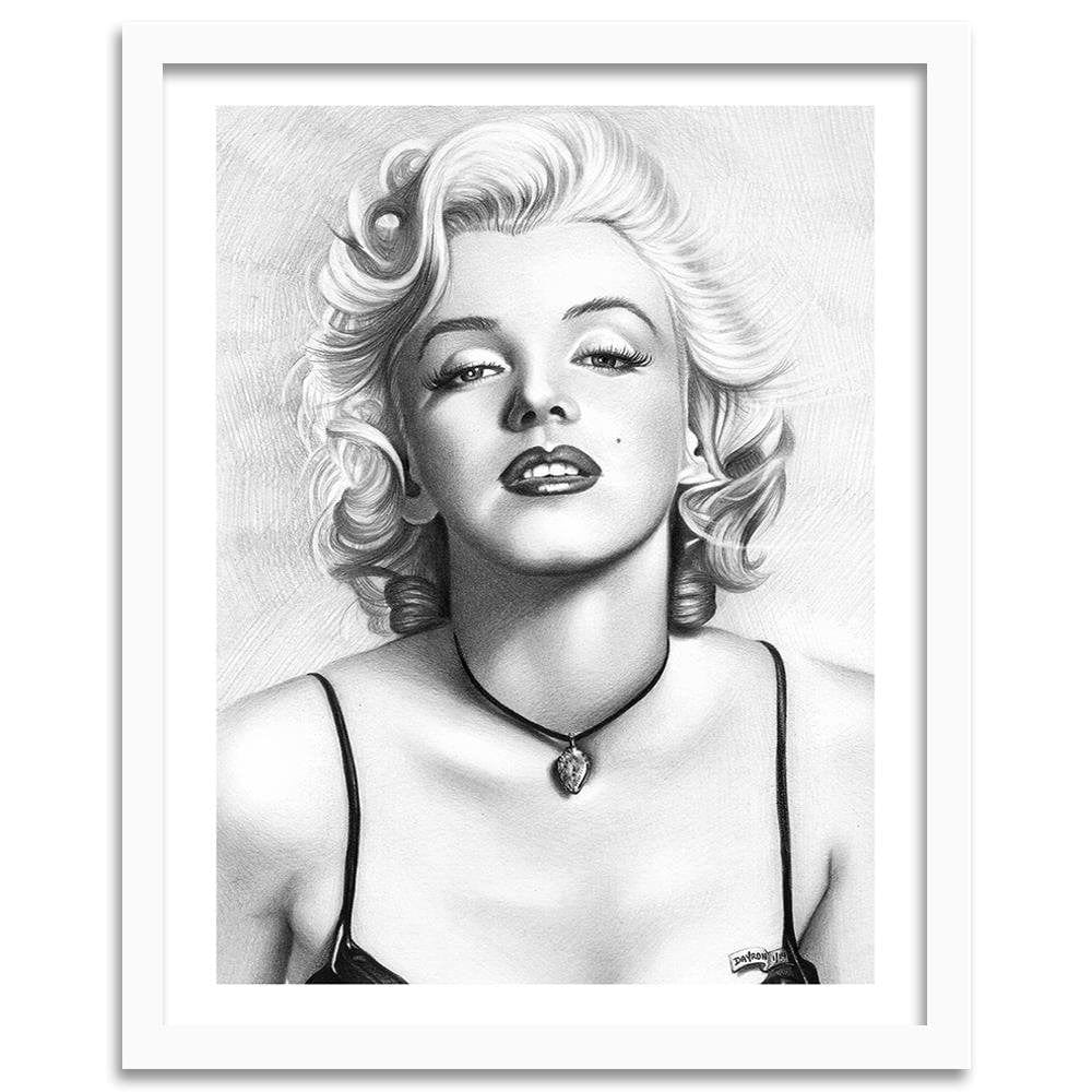 Glezna baltā rāmī - Portrait Of Marilyn Home Trends DECO