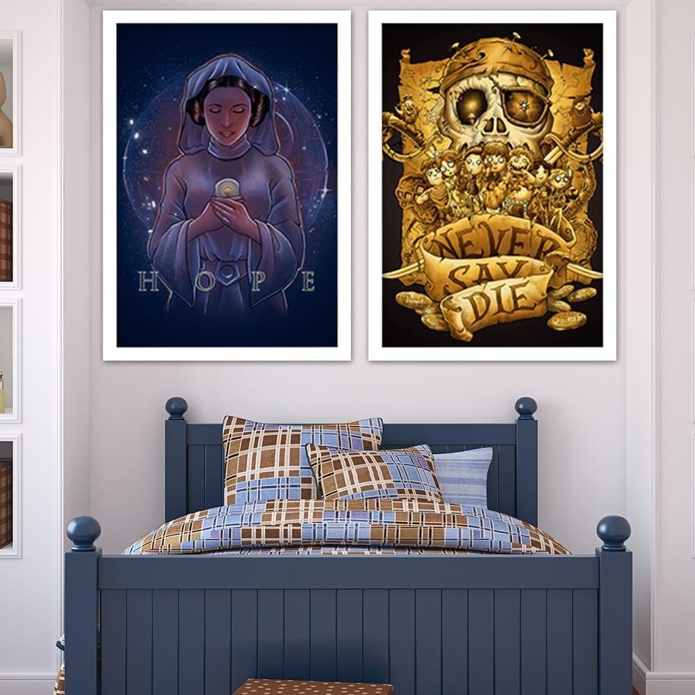 Glezna baltā rāmī - Princess Hope Home Trends DECO