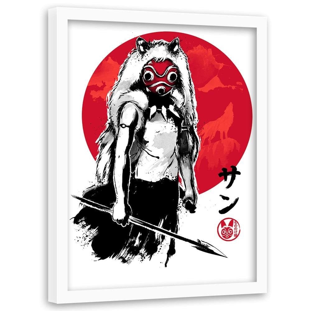 Glezna baltā rāmī - Princess Of The Forest Image Red Home Trends DECO