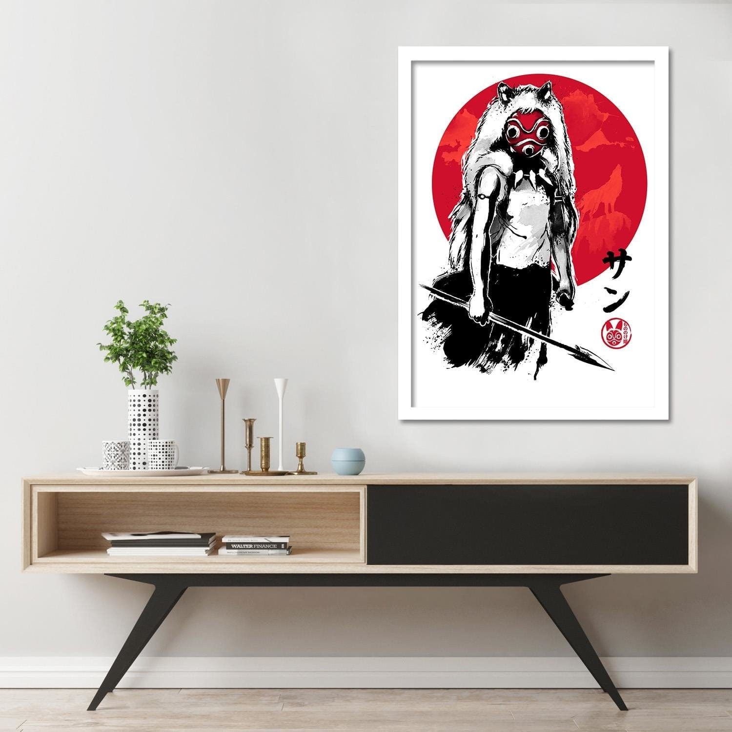 Glezna baltā rāmī - Princess Of The Forest Image Red Home Trends DECO