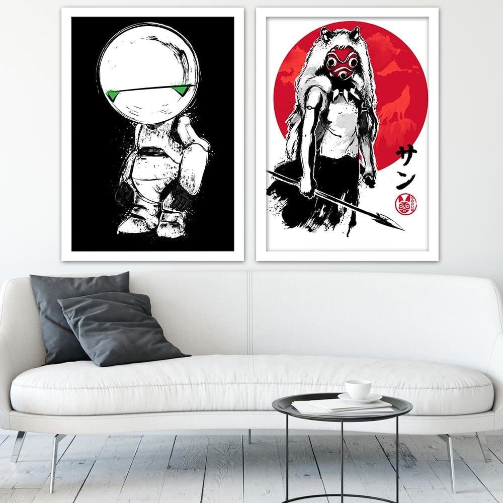 Glezna baltā rāmī - Princess Of The Forest Image Red Home Trends DECO