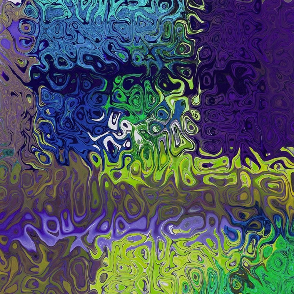Glezna baltā rāmī - Purple Abstraction Home Trends DECO