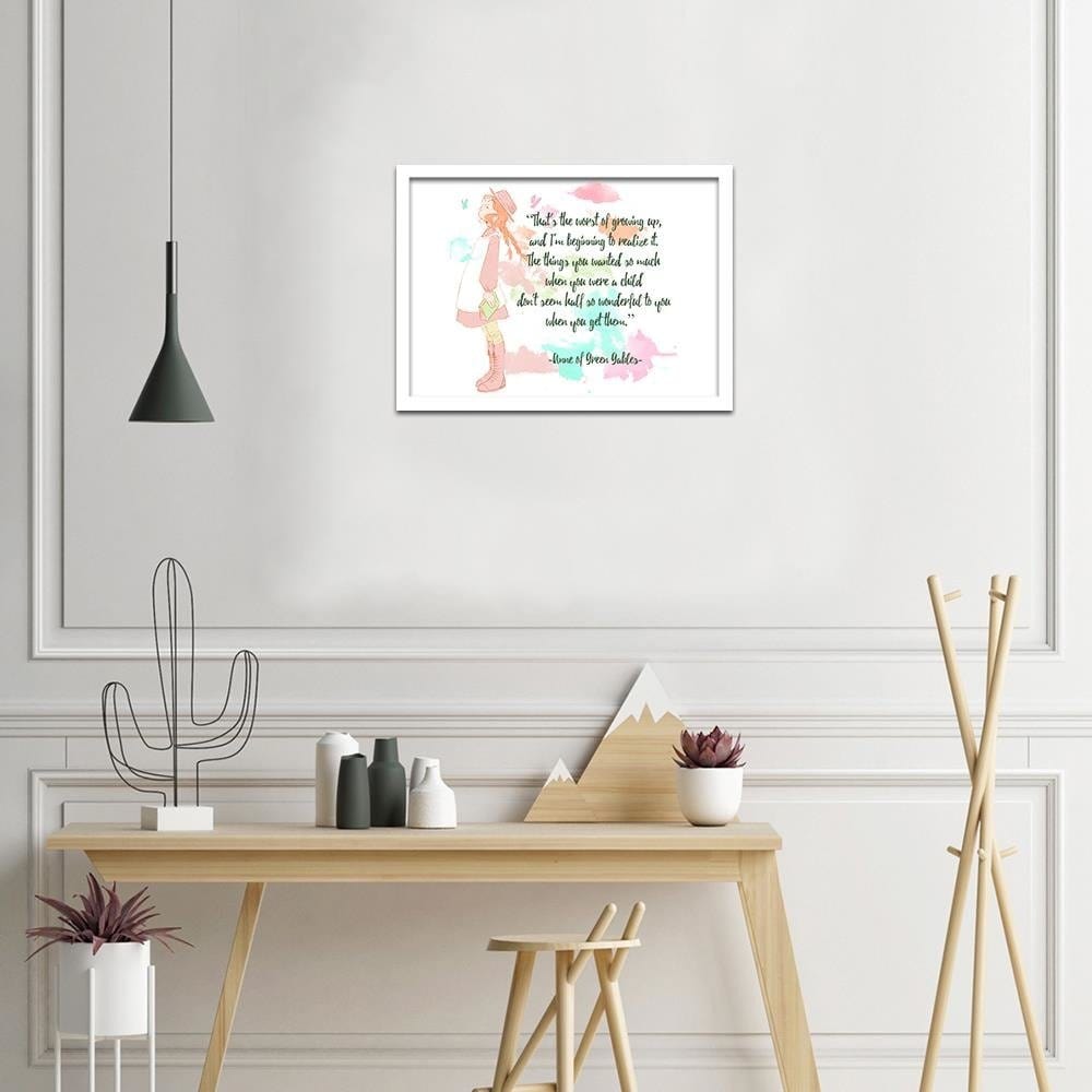 Glezna baltā rāmī - Quote Anne Of Green Gables 1  Home Trends DECO