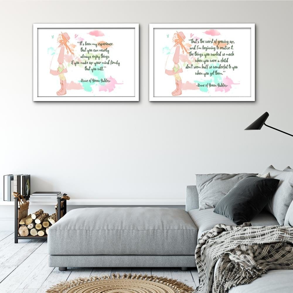 Glezna baltā rāmī - Quote Anne Of Green Gables 1  Home Trends DECO